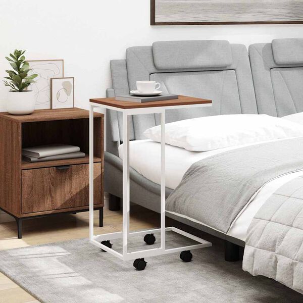 vidaXL &Beta;&omicron;&eta;&theta;&eta;&tau;&iota;&kappa;ό &Tau;&rho;&alpha;&pi;έ&zeta;&iota; &mu;&epsilon; &Rho;ό&delta;&epsilon;&sigmaf; &Lambda;&epsilon;&upsilon;&kappa;ό 40x30x63,5 &epsilon;&kappa;. &Epsilon;&pi;&epsilon;&xi;&epsilon;&rho;&gamma;. &Xi;ύ&lambda;&omicron;