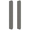 vidaXL Κεφαλάρι με Πτερύγια Σκούρο Γκρι 93x16x118/128 εκ. Υφασμάτινο