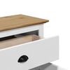 vidaXL Ντουλάπι διαδρόμου BODO Λευκό και καφέ 80x35x90 cm