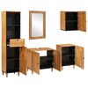 vidaXL Σετ Επίπλων Μπάνιου με συρτάρι 5 pcs Καφέ 38 x 33 x 160 εκ.