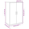vidaXL Ντουλάπι Γκρι Σκυροδέματος 60x31x84 εκ. Επεξεργασμένο Ξύλο