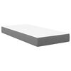 vidaXL Στρώμα Κρεβατιού με στρώμα Ανοιχτό γκρι 80 x 200 cm ύφασμα
