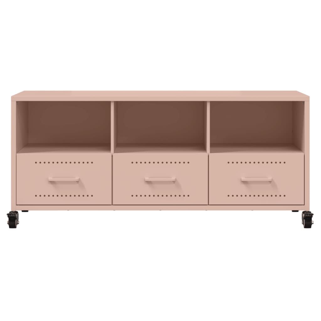 vidaXL Έπιπλο Τηλεόρασης Ροζ 100,5x39x43,5 εκ. Ατσάλι