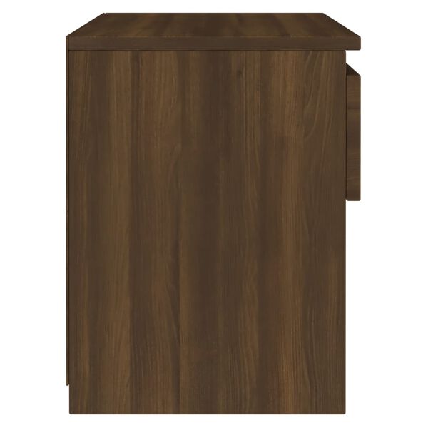 vidaXL Κομοδίνα 2 τεμ. Καφέ Δρυς 40x30x39 εκ. από Επεξεργασμένο Ξύλο