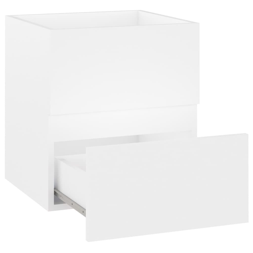 vidaXL Ντουλάπι Νιπτήρα Λευκό 41 x 38,5 x 45 εκ. Επεξεργασμένο Ξύλο