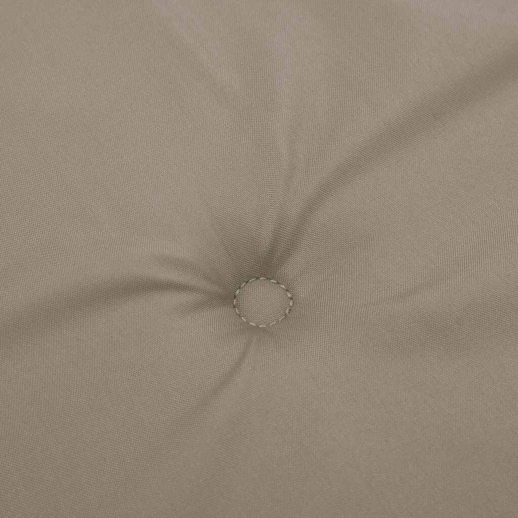 vidaXL Μαξιλάρια Καρέκλας Κήπου 2 τεμ. Taupe 50x50x4 εκ. Oxford Ύφασμα
