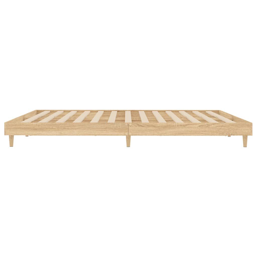 vidaXL Πλαίσιο Κρεβατιού Χωρ. Στρώμα Sonoma Δρυς 200x200 εκ. Επ. Ξύλο