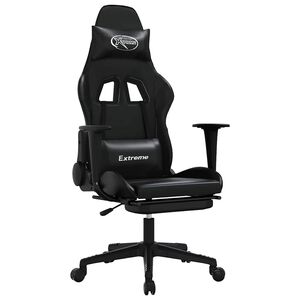 vidaXL &Kappa;&alpha;&rho;έ&kappa;&lambda;&alpha; Gaming &Mu;&alpha;&sigma;ά&zeta; &Upsilon;&pi;&omicron;&pi;ό&delta;&iota;&omicron; &Mu;&alpha;ύ&rho;&omicron; &alpha;&pi;ό &Sigma;&upsilon;&nu;&theta;&epsilon;&tau;&iota;&kappa;ό &Delta;έ&rho;&mu;&alpha;