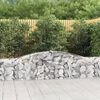 vidaXL Συρματοκιβώτια Τοξωτά 2 τεμ. 400x30x60/80 εκ. Γαλβαν. Ατσάλι