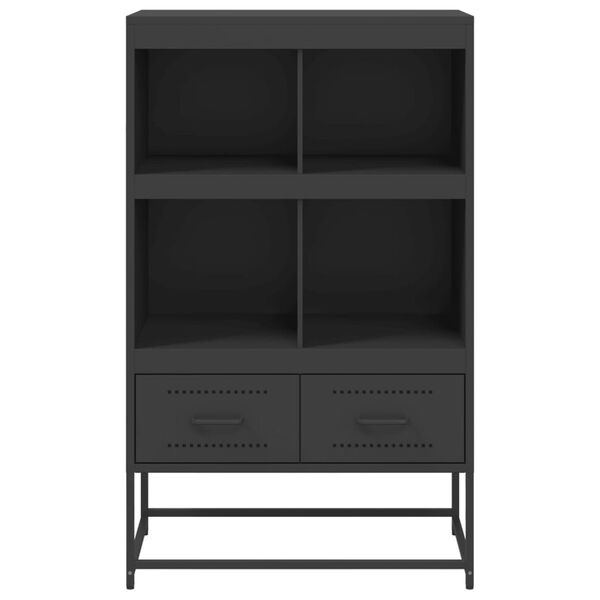 vidaXL Ντουλάπι Μαύρο 68x39x111,5 εκ. από Χάλυβα