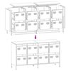 vidaXL Ντουλάπι Ροζ 135x39x73,5 εκ. από Χάλυβα Ψυχρής Έλασης