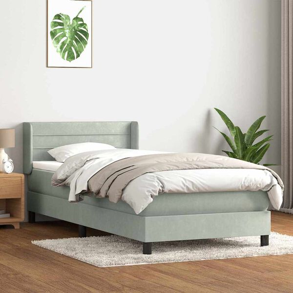 vidaXL &Kappa;&rho;&epsilon;&beta;ά&tau;&iota; Boxspring &mu;&epsilon; &Sigma;&tau;&rho;ώ&mu;&alpha; &Alpha;&nu;&omicron;&iota;&chi;&tau;ό &Gamma;&kappa;&rho;&iota; 80x210 &epsilon;&kappa;. &Beta;&epsilon;&lambda;&omicron;ύ&delta;&iota;&nu;&omicron;