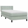 vidaXL Box Spring &kappa;&rho;&epsilon;&beta;ά&tau;&iota; &mu;&epsilon; &sigma;&tau;&rho;ώ&mu;&alpha; &alpha;&nu;&omicron;&iota;&chi;&tau;ό &gamma;&kappa;&rho;&iota; 90x210 cm &Beta;&epsilon;&lambda;&omicron;ύ&delta;&iota;&nu;&omicron;