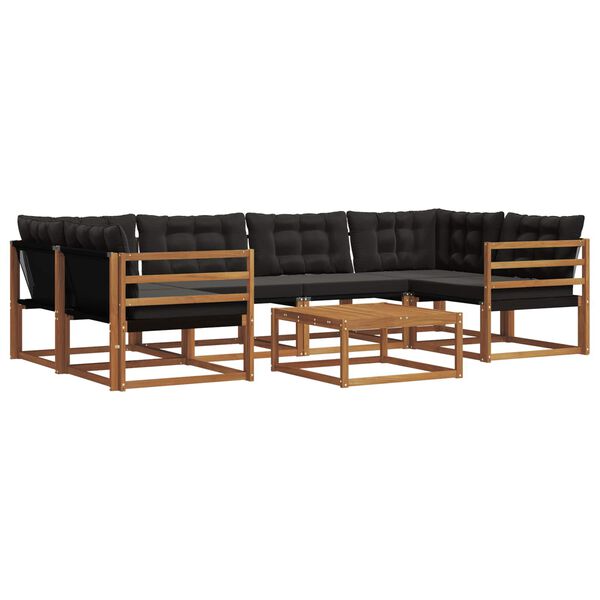 vidaXL &Sigma;&epsilon;&iota;&rho;ά &Kappa;&alpha;&nu;&alpha;&pi;έ &Epsilon;&xi;&omega;&tau;&epsilon;&rho;&iota;&kappa;&omicron;ύ &mu;&epsilon; &mu;&alpha;&xi;&iota;&lambda;ά&rho;&iota; 7 pcs &Phi;&upsilon;&sigma;&iota;&kappa;ό &kappa;&alpha;&iota; &Mu;&alpha;ύ&rho;&omicron;