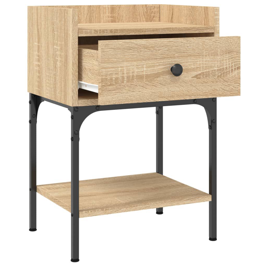 vidaXL Κομοδίνο Sonoma Δρυς 40,5 x 31 x 60 εκ. από Επεξεργασμένο Ξύλο