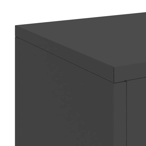 vidaXL Στήριξη φυτών 2 pcs Μαύρο 24 x 24 x 75 εκ. Ατσάλι