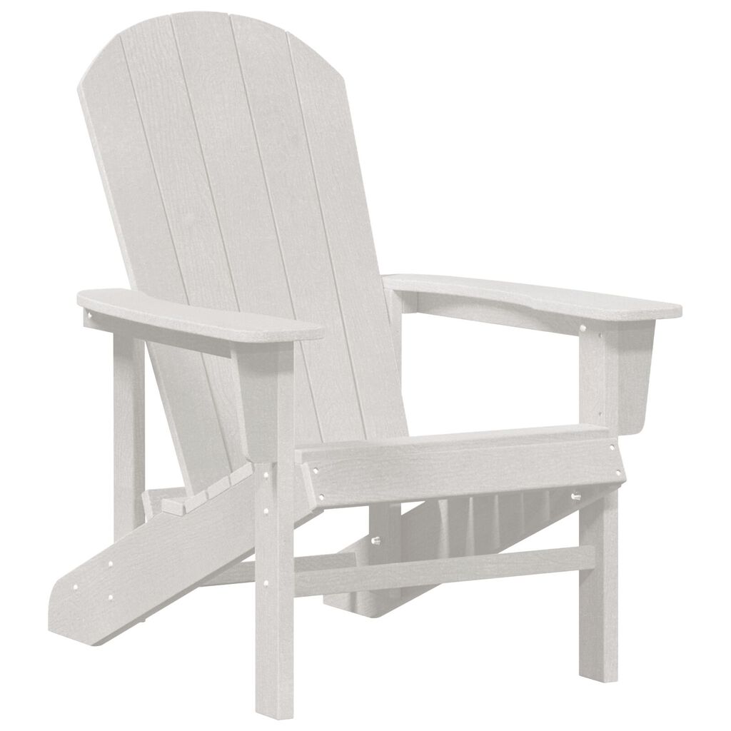 vidaXL Adirondack Καρέκλα Λευκή 74x82x91 εκ HDPE
