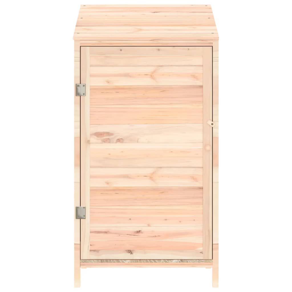 vidaXL Αποθήκη Κήπου 55 x 52 x 112 εκ. από Μασίφ Ξύλο Ελάτης