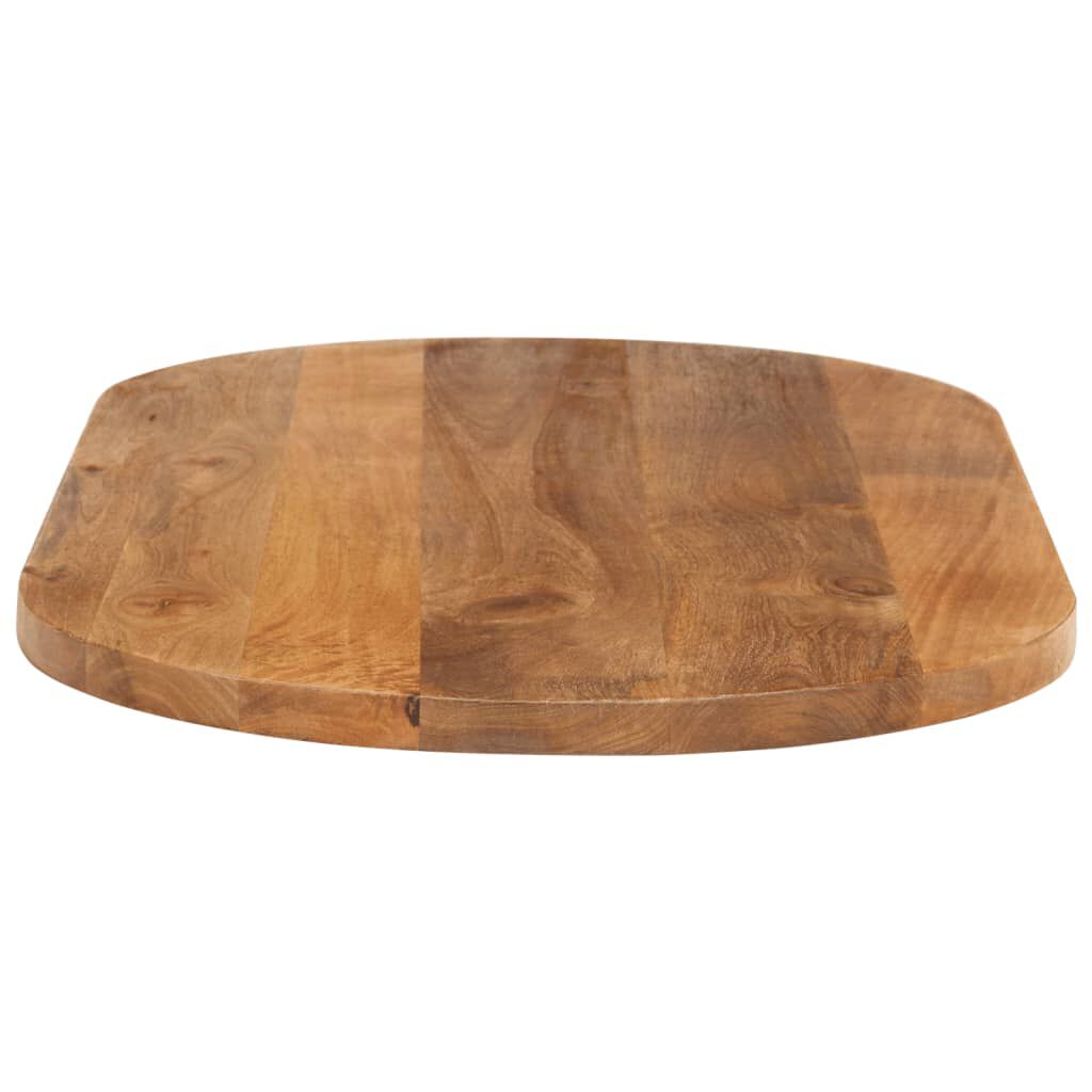vidaXL Επιφάνεια Τραπεζιού Οβάλ 110x50x2,5 εκ. Μασίφ Ξύλο Μάνγκο