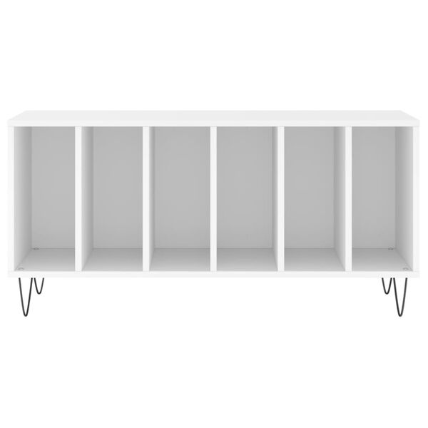 vidaXL Έπιπλο Δίσκων Λευκό 100 x 38 x 48 εκ. από Επεξεργασμένο Ξύλο