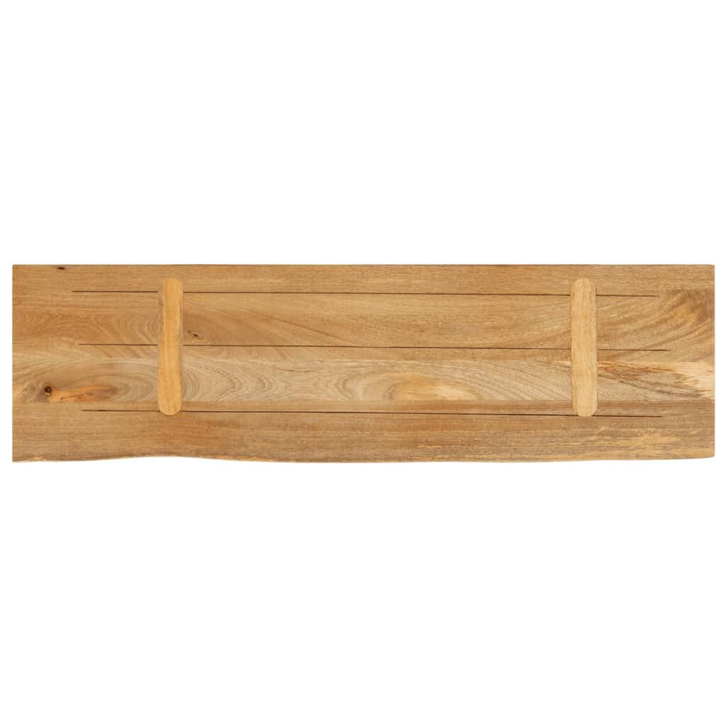 vidaXL Επιφάνεια Τραπεζιού 100x40x3,8 εκ. Live Edge Μασίφ Ξύλο Μάνγκο