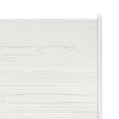 vidaXL Παγκάκι Γωνιακό Λευκό 151 εκ. από Μασίφ Ξύλο Πεύκου