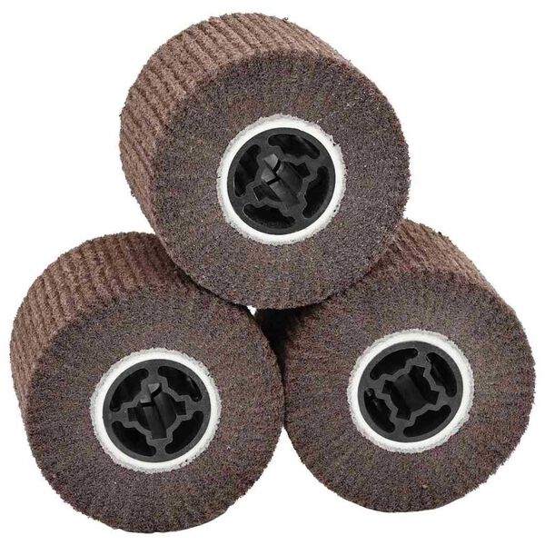 vidaXL Λειαντικοί Ρολοί 3 pcs Καφέ 12 x 12 x 10 εκ. Συνθετικές ίνες
