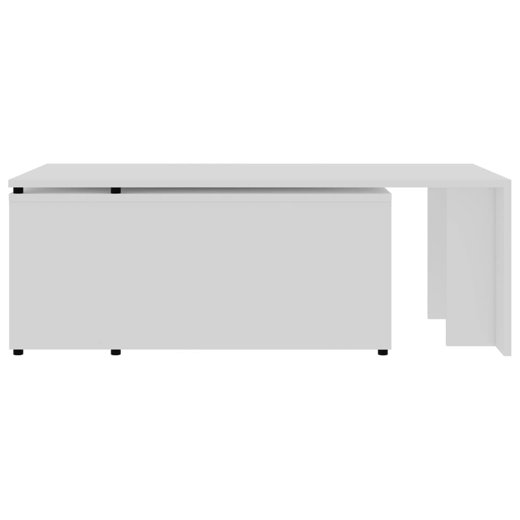 vidaXL Τραπεζάκι Σαλονιού Λευκό 150 x 50 x 35 εκ. από Επεξ. Ξύλο