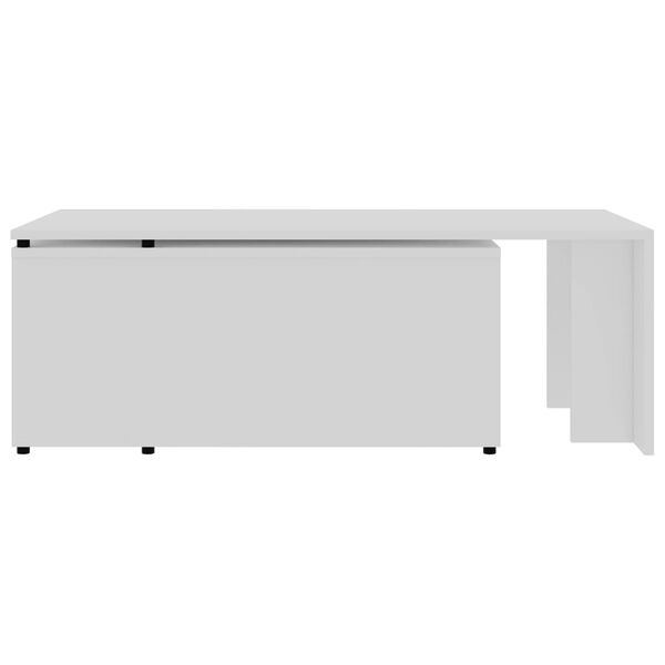 vidaXL Τραπεζάκι Σαλονιού Λευκό 150 x 50 x 35 εκ. από Επεξ. Ξύλο