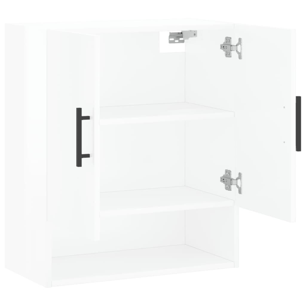 vidaXL Ντουλάπι Τοίχου Γυαλιστερό Λευκό 60x31x70 εκ Επεξεργασμένο Ξύλο