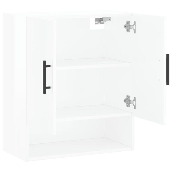 vidaXL Ντουλάπι Τοίχου Γυαλιστερό Λευκό 60x31x70 εκ Επεξεργασμένο Ξύλο