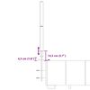 vidaXL Κρεβάτι Boxspring με Στρώμα Σκούρο Γκρι 180x200 εκ Υφασμάτιν