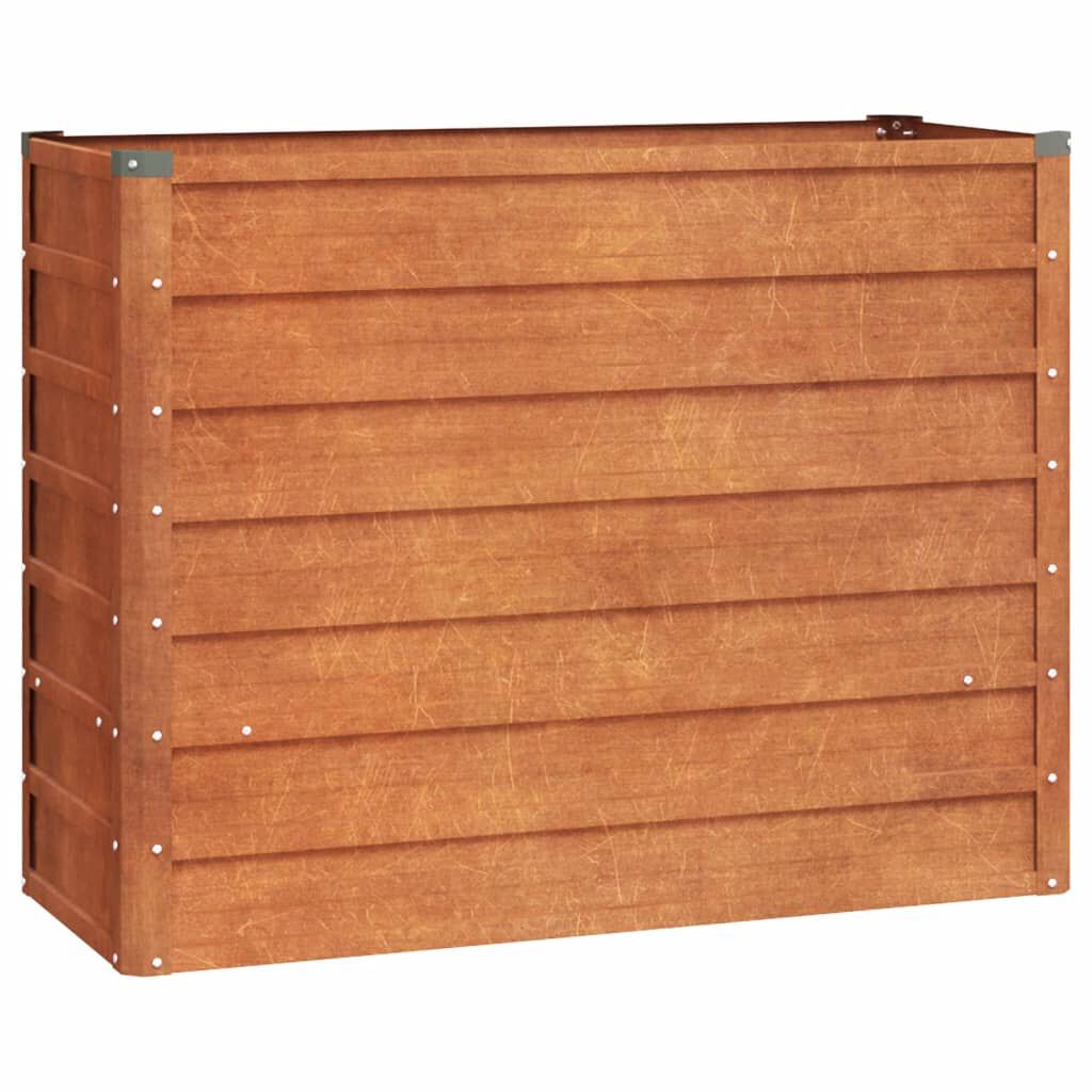 vidaXL Ζαρντινιέρα Σκουριασμένο 100x40x77 εκ. Ατσάλι Σκληρυθέν Αέρα
