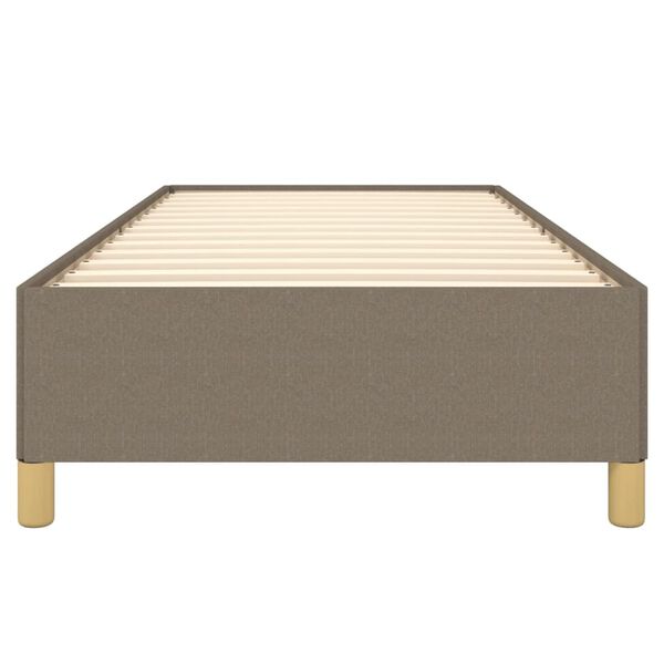 vidaXL Σκελετός Κρεβατιού Χωρίς Στρώμα Taupe 100 x 200 εκ. Υφασμάτινο