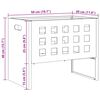 vidaXL Φωτιά Μαύρο 50 x 30 x 40 εκ. Κρύα έλαση από χάλυβα