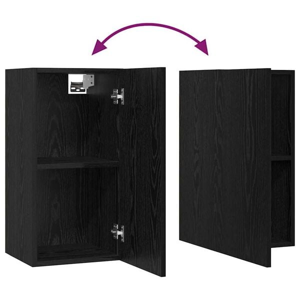 vidaXL Σετ επίπλου τηλεόρασης 4 pcs Μαύρη δρυς 30.5 x 30 x 90 cm