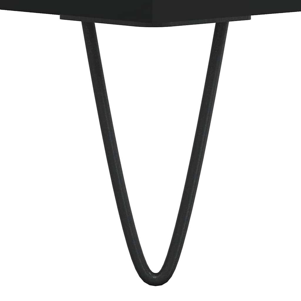 vidaXL Ντουλάπι Μπάνιου Μαύρο 65x33x60 εκ. Επεξεργασμένο Ξύλο