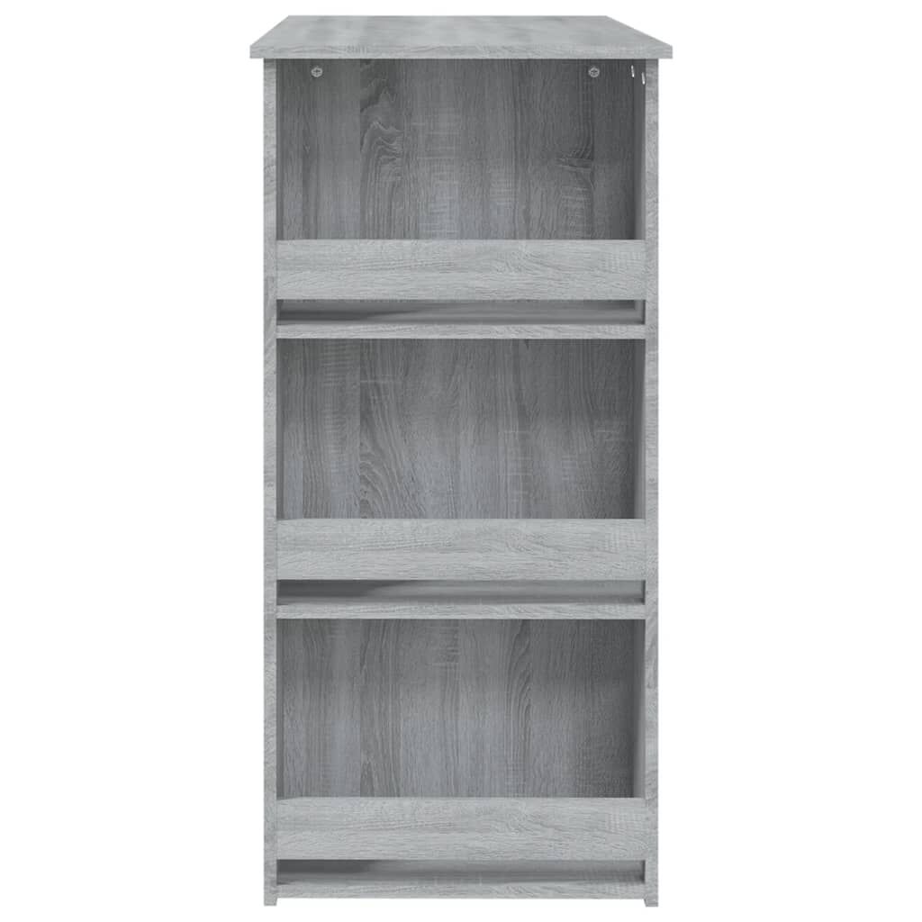 vidaXL Τραπέζι Μπαρ με Ράφια Sonoma Δρυς 102x50x103,5εκ. Επεξεργ. Ξύλο