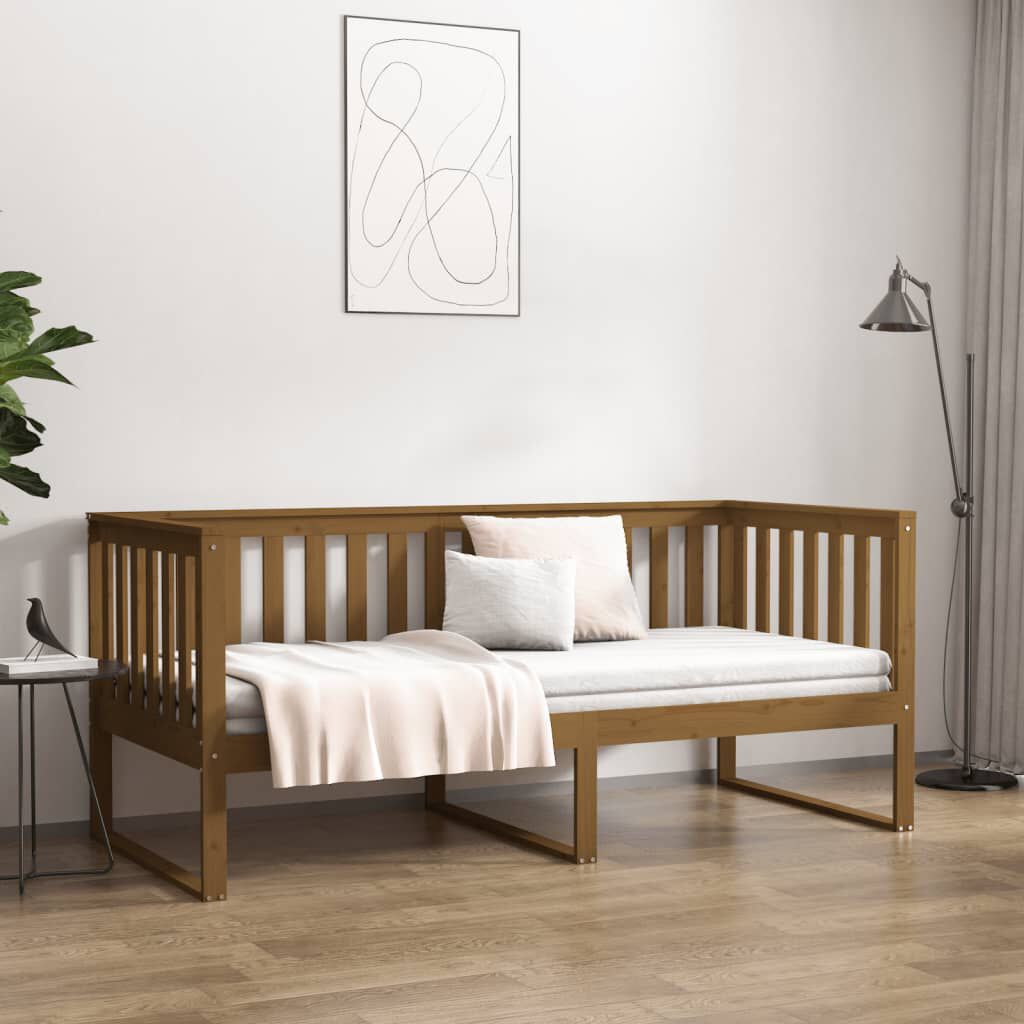 vidaXL Κρεβάτι Στοιβαζόμενο Μελί 100 x 200 εκ. από Μασίφ Ξύλο Πεύκου