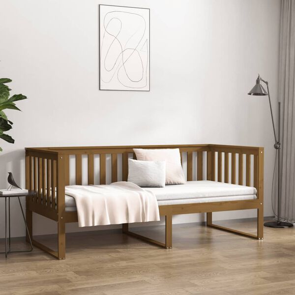 vidaXL Κρεβάτι Στοιβαζόμενο Μελί 100 x 200 εκ. από Μασίφ Ξύλο Πεύκου