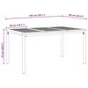 vidaXL Υπαίθρια Τραπέζια Φυσικό και μαύρο 150 x 90 x 75 cm