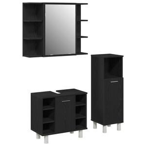 vidaXL &Sigma;&epsilon;&tau; &Epsilon;&pi;ί&pi;&lambda;&omega;&nu; &Mu;&pi;ά&nu;&iota;&omicron;&upsilon; &mu;&epsilon; &rho;ά&phi;&iota; 3 pcs &Mu;&alpha;ύ&rho;&omicron; 30 x 30 x 99,5 &epsilon;&kappa;