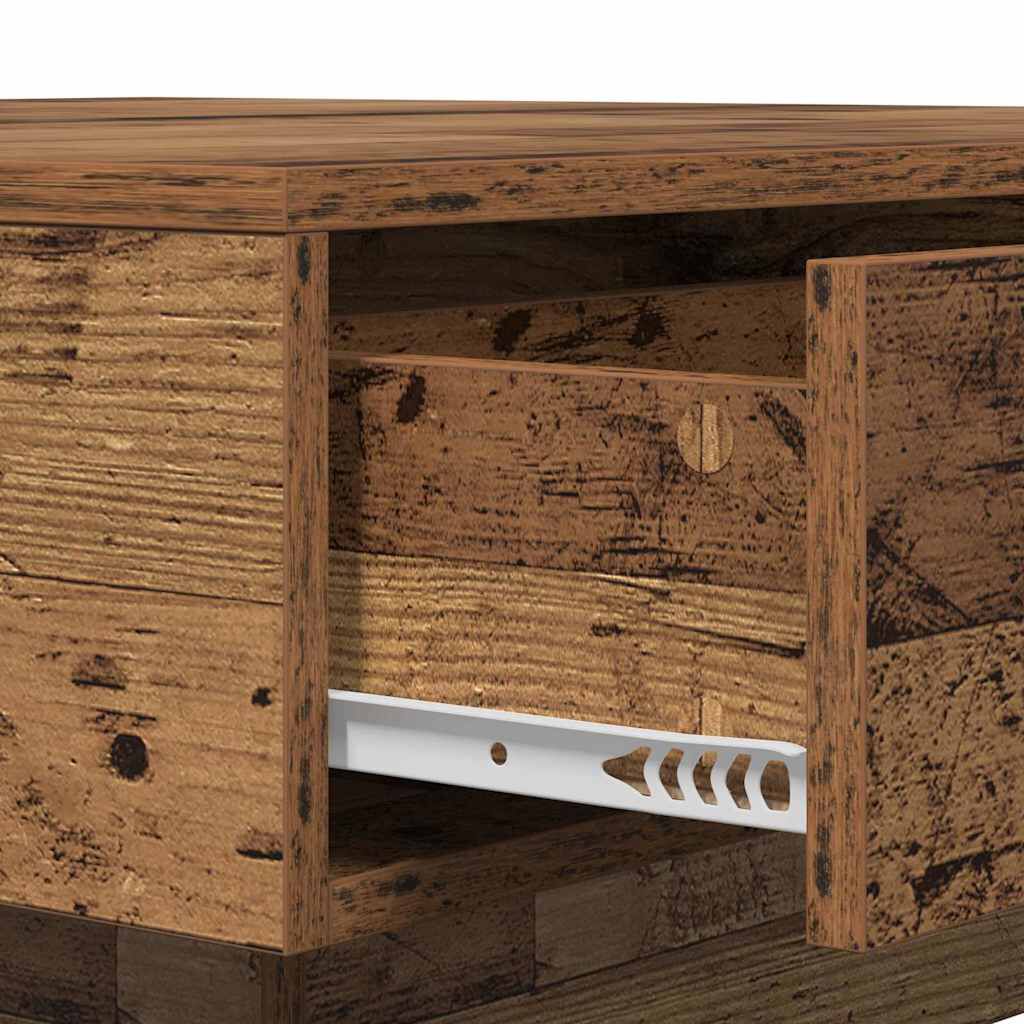 vidaXL Τραπεζάκι σαλονιού Παλαιό ξύλο 90 x 90 x 28 cm