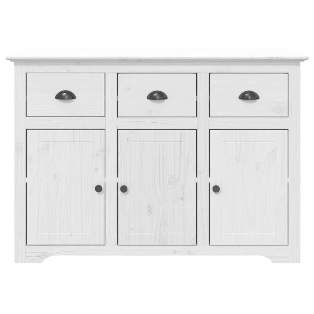 vidaXL Μπουφές BODO Λευκός 115,5x44x80 εκ. από Μασίφ Ξύλο Πεύκου