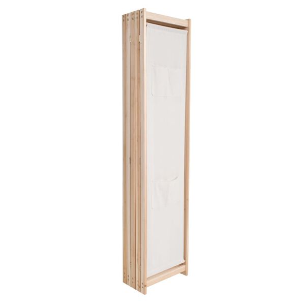 vidaXL Διαχωριστικό Δωματίου με 5 Πάνελ Κρεμ 200x170x4 εκ. Υφασμάτινο