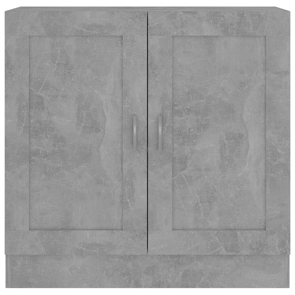 vidaXL Βιβλιοθήκη Γκρι του Σκυροδέματος 82,5x30,5x80 εκ. Επεξ. Ξύλο