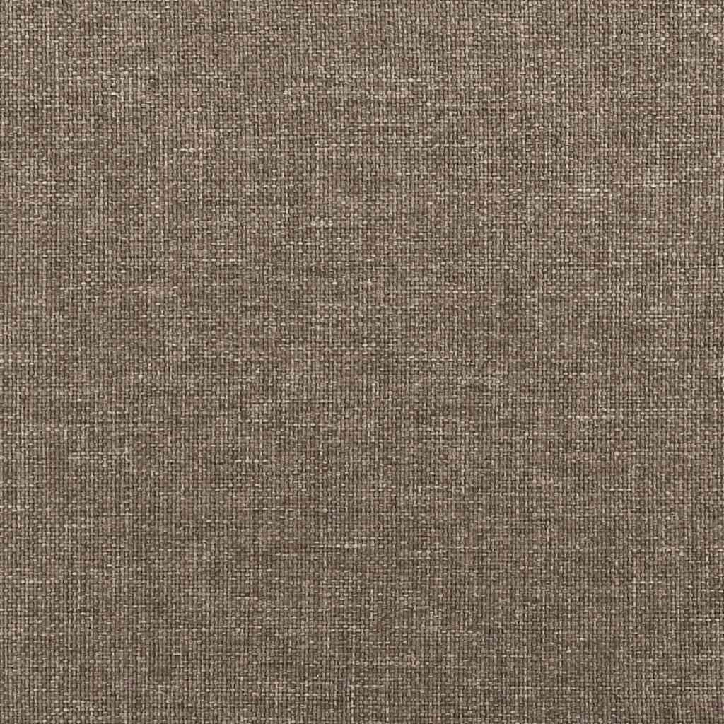 vidaXL Σκελετός Κρεβατιού Χωρίς Στρώμα Taupe 120x200 εκ. Υφασμάτινο