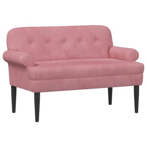 vidaXL Love seat &mu;&epsilon; &kappa;&omicron;&upsilon;&mu;&pi;&iota;ά &Rho;&omicron;&zeta; 120 x 66 x 78 &epsilon;&kappa;. &Beta;&epsilon;&lambda;&omicron;ύ&delta;&omicron;