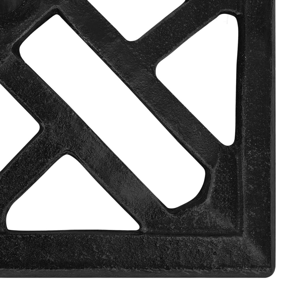 vidaXL Βάση Ομπρέλας Μαύρη 44 x 44 x 31 εκ. από Χυτοσίδηρο