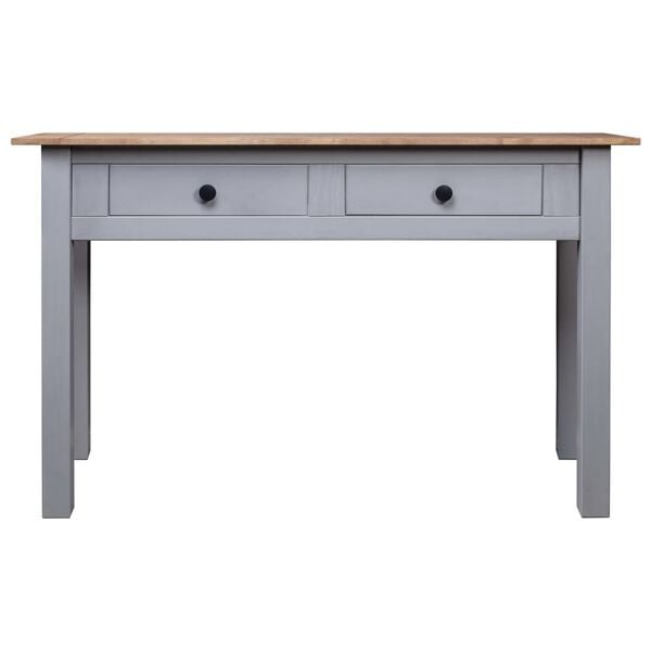 vidaXL Κονσόλα Τραπέζι Γκρι 110x40x72εκ Μασίφ ξύλο πεύκου Σειρά Panama
